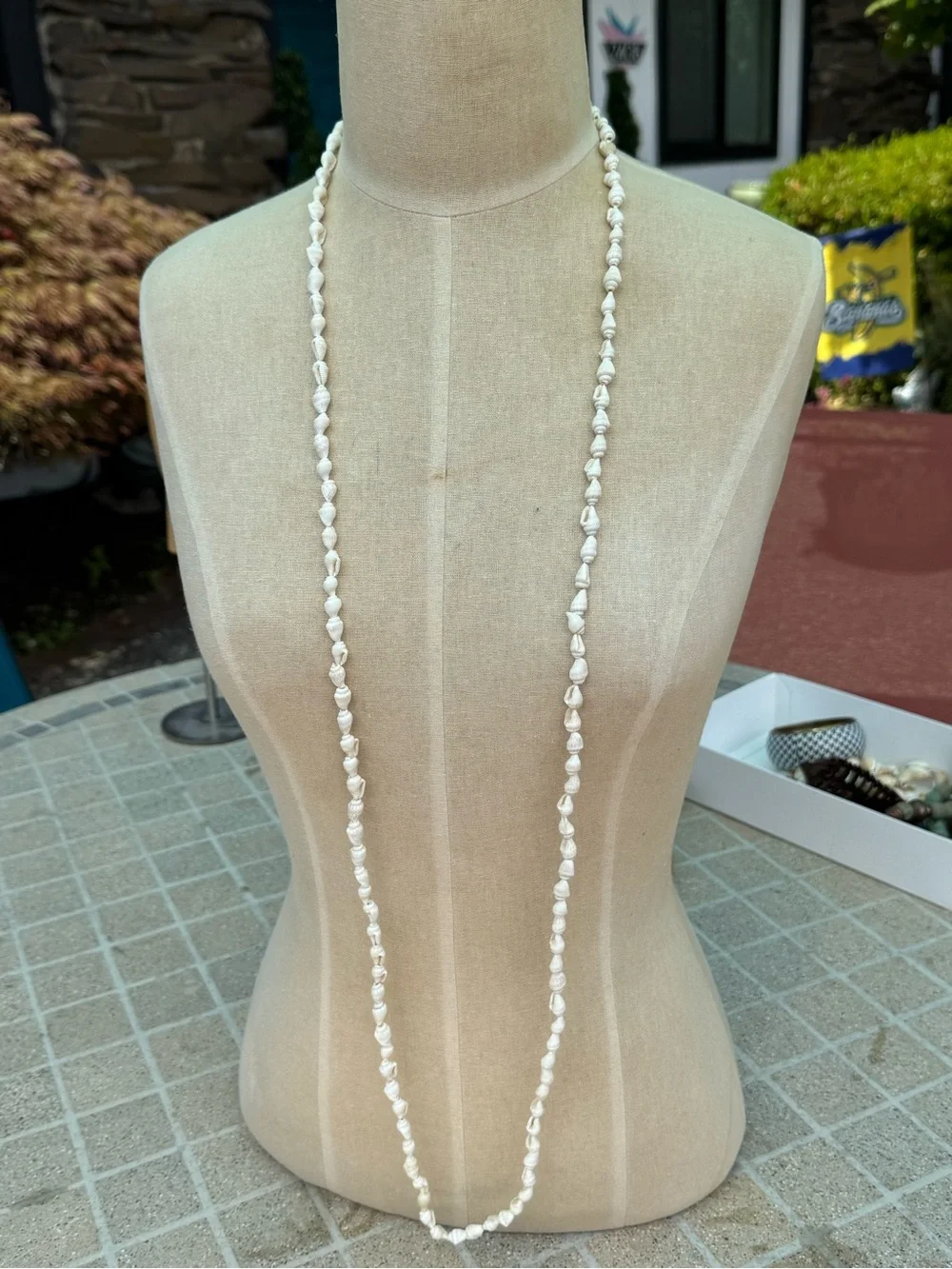 Vintage Small Shell Long Necklace